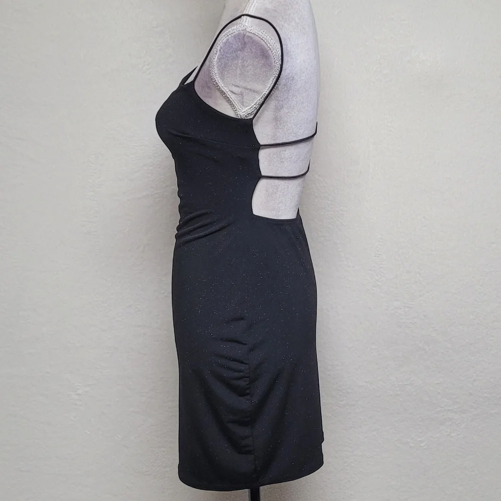 Windsor Moment To Shine Open Back Glitter Dress Mini Dress Strappy Back Sexy